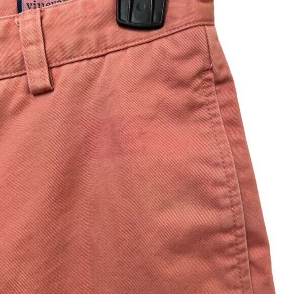 Vineyard Vines Club Pant Men's 30x30 Salmon Pink Chino Twill Flat Front Straight - Picture 8 of 9